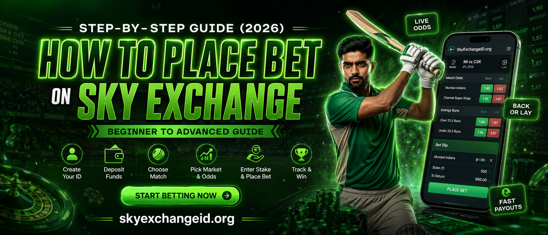 How to Place Bet on Sky Exchange